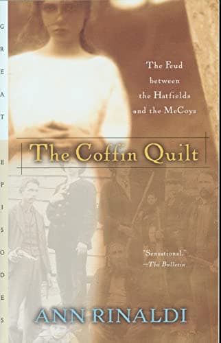 Book cover for The Coffin Quilt: The Feud between the Hatfields and the McCoys by Rinaldi, Ann