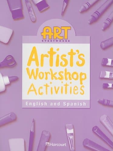Book cover for Art Everywhere Artist's Workshop Activities, English and Spanish, Grade 3 (Art Everywhere 06) (English and Spanish Edition) by Hsp