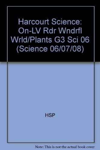 Book cover for Wonderful World of Plants, On-level Reader Grade 3: Harcourt School Publishers Science (Science 06/07/08) by Hsp
