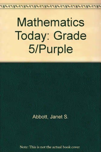 Book cover for Mathematics Today: Grade 5/Purple by Abbott, Janet S.