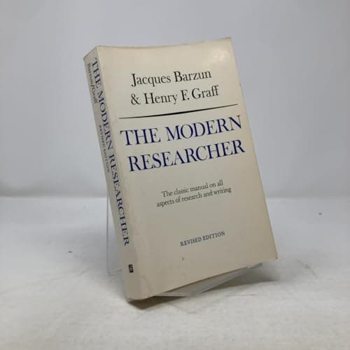 Book cover for The Modern Researcher, Revised Edition by Jacques Barzun
