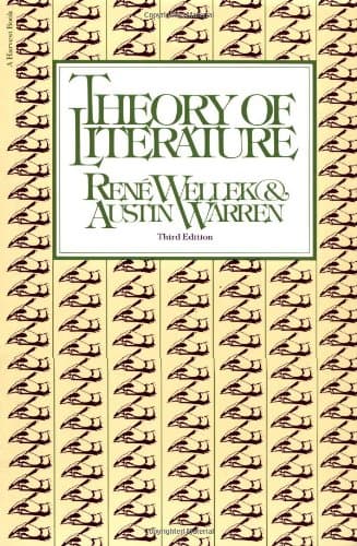 Book cover for Theory Of Literature: New Revised Edition by Rene Wellek