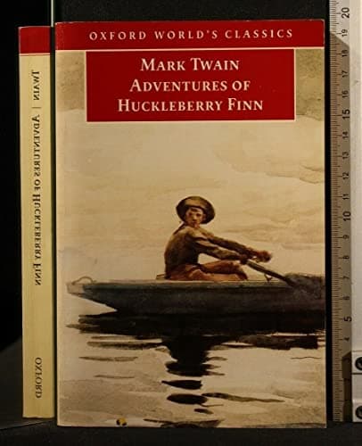 Book cover for Adventures of Huckleberry Finn (Oxford World's Classics) by Twain, Mark