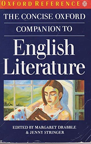 Book cover for The Concise Oxford Companion to English Literature (Oxford Paperback Reference) by Drabble, Margaret