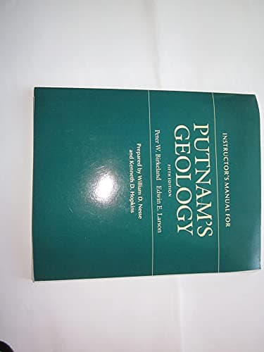 Book cover for Instructor's Manual for Putnam's Geology, Fifth Edition by Nesse, William D.