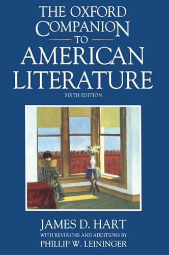 Book cover for The Oxford Companion to American Literature by Hart, the late James D.