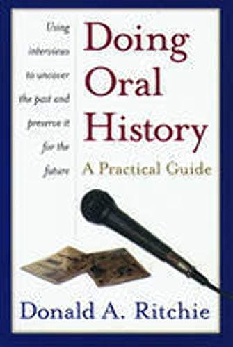Book cover for Doing Oral History by Ritchie, Donald A.