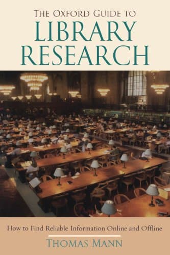 Book cover for The Oxford Guide to Library Research by Mann, Thomas