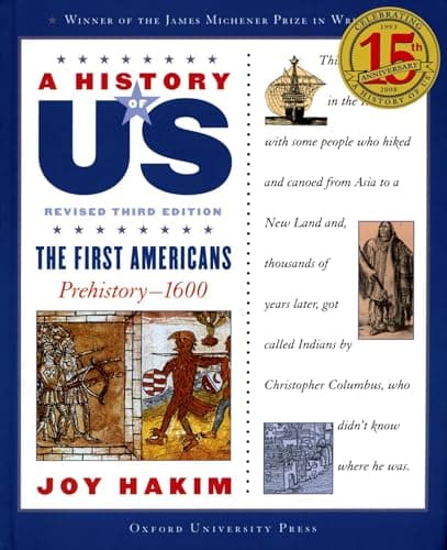 Book cover for A History of US: The First Americans: Prehistory-1600A History of US Book One (A ^AHistory of US) by Hakim, Joy