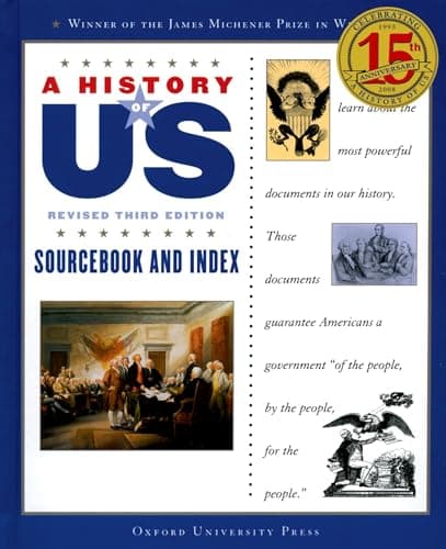 Book cover for A History of US: Sourcebook and Index (A ^AHistory of US) by Hakim, Joy