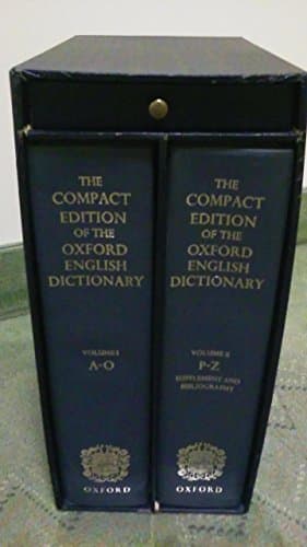 Book cover for The Compact Edition of the Oxford English Dictionary (2 Volume Set) by J. A. H. Murray