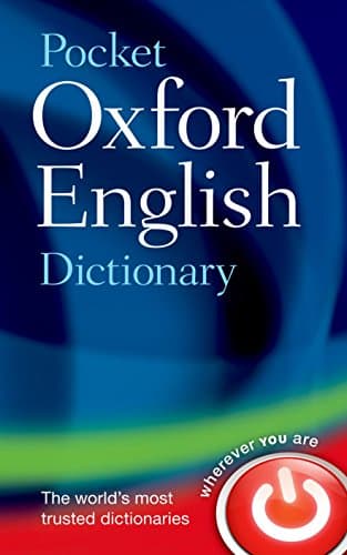 Book cover for Pocket Oxford English Dictionary by Oxford Languages