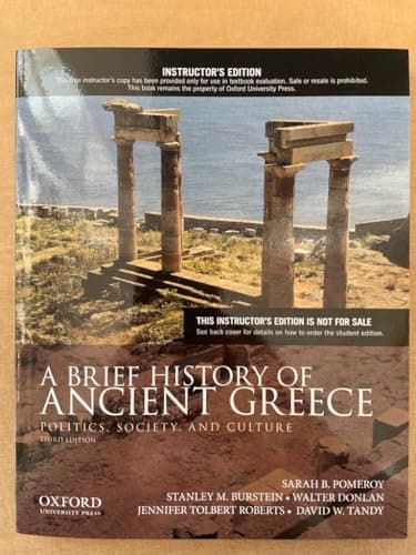 Book cover for A Brief History of Ancient Greece: Politics, Society, and Culture by Pomeroy, Sarah B.