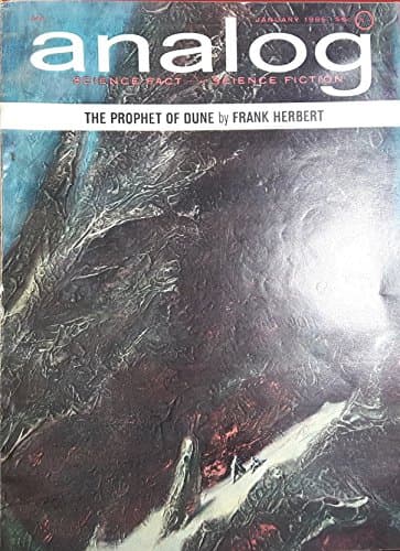 Book cover for Analog Science Fiction and Fact, January 1965: Part 1 of *Prophet of Dune* (Volume LXXIV, No. 5) by Frank Herbert