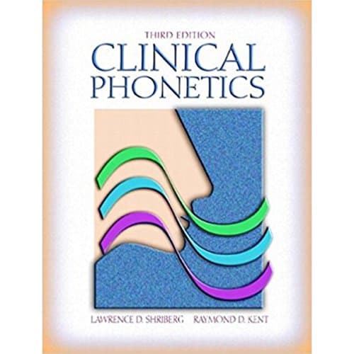 Book cover for Clinical Phonetics (3rd Edition) by Shriberg, Lawrence D.