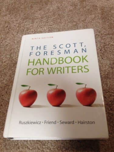 Book cover for The Scott, Foresman Handbook for Writers (9th Edition) by Ruszkiewicz, John J.