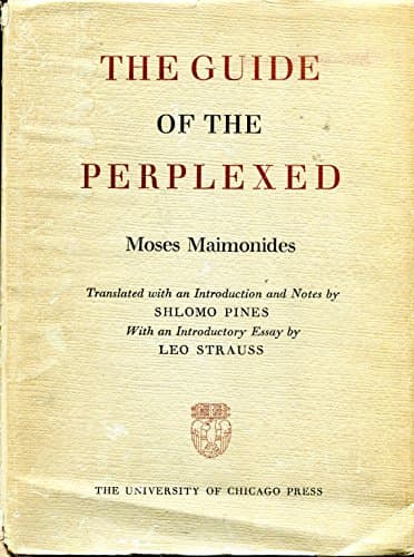 Book cover for Guide of the Perplexed (Hardcover Univ of Chicago 1963) by Maimonides, Moses
