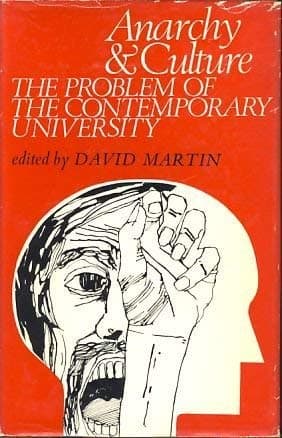 Book cover for Anarchy and Culture; The Problem of the Contemporary University. by Martin, David A.