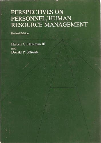 Book cover for Perspectives on personnel/human resource management (The Irwin series in management and the behavioral sciences) by Herbert G Henemann