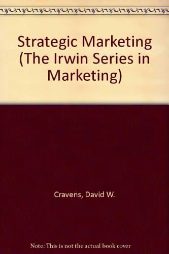 Book cover for Strategic Marketing (The Irwin Series in Marketing) by Cravens
