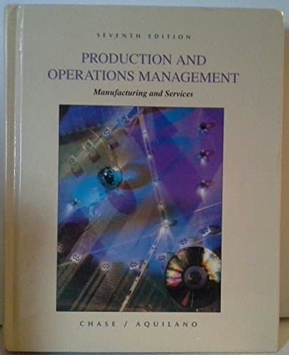 Book cover for Production and Operations Management: Manufacturing and Services by Chase, Richard B.