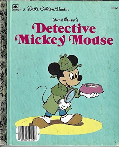 Book cover for Walt Disney's Detective Mickey Mouse (A Little Golden Book) by THE WALT DISNEY COMPANY