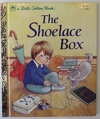 Book cover for The shoelace box (A little golden book) by Winthrop, Elizabeth