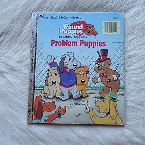 Book cover for Lovable, Huggable Problem Puppies by Korman, Justine