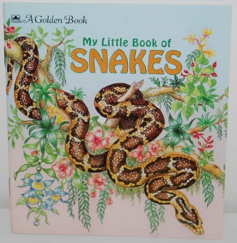 Book cover for My Little Book of Snakes by Golden Books