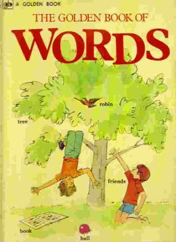 Book cover for The Golden Book of Words by Selma Lola Chambers
