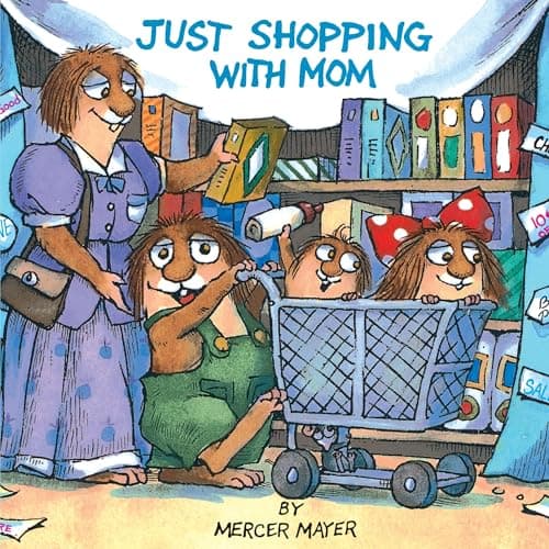 Book cover for Just Shopping with Mom (A Golden Look-Look Book) by Mayer, Mercer
