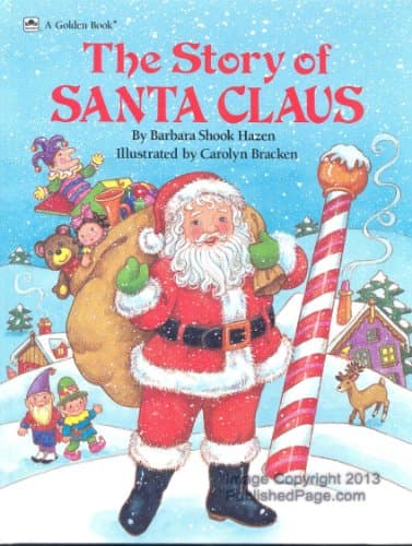 Book cover for The Story Of Santa Claus by Golden Books