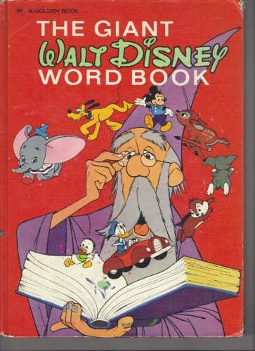 Book cover for The Giant Walt Disney Word Book by John Fanstone