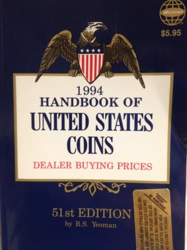 Book cover for Handbook of Us Coins, 1994 Blue Book (Handbook of United States Coins: The Official Blue Book (Paper)) by Yeoman, R. S.