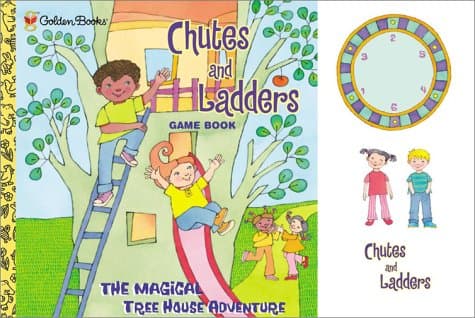 Book cover for Hasbro Chutes and Ladders: Magical Tree House Adventure (Booktivity) by Golden Books
