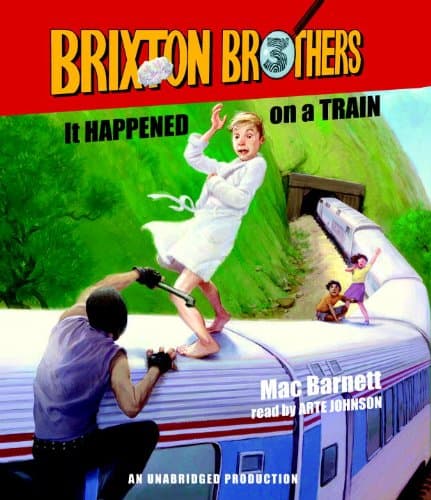 Book cover for It Happened on a Train: Brixton Brothers, Book 3 by Barnett, Mac