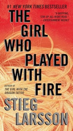 Book cover for The Girl Who Played with Fire: A Lisbeth Salander Novel (The Girl with the Dragon Tattoo Series) by Larsson, Stieg