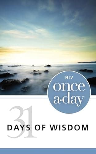 Book cover for NIV Once-A-Day 31 Days of Wisdom by Zondervan