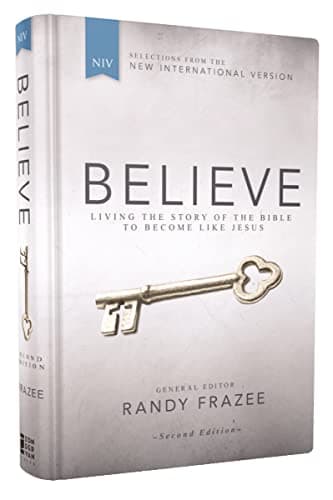 Book cover for Believe, NIV: Living the Story of the Bible to Become Like Jesus by Frazee, Randy