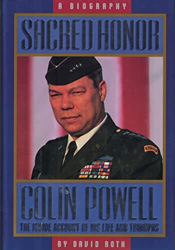 Book cover for Sacred Honor: A Biography of Colin Powell by Roth, David