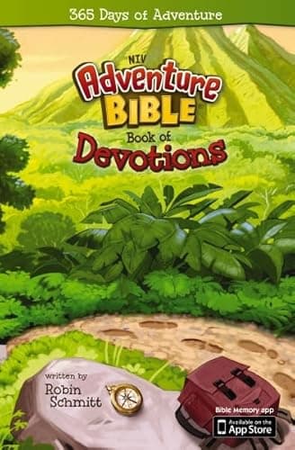 Book cover for Adventure Bible NIV Book of Devotions: 365 Days of Adventure by Schmitt, Robin