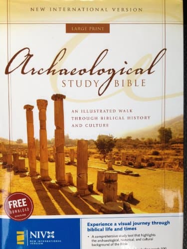 Book cover for Archaeological Study Bible: New International Version, An Illustrated Walk Through Biblical History and Culture by Zondervan