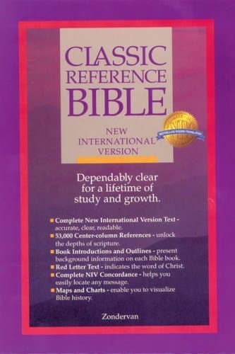 Book cover for NIV Classic Reference Bible by Zondervan