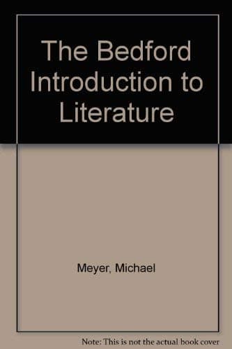 Book cover for The Bedford introduction to literature by michael-meyer