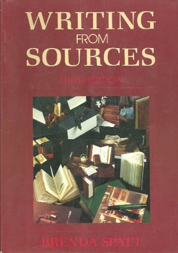Book cover for Writing from Sources by Spatt, Brenda