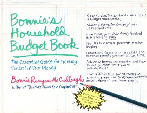 Book cover for Bonnie's Household Budget Book: The Essential Guide for Getting Control of Your Money by Bonnie Runyan McCullough