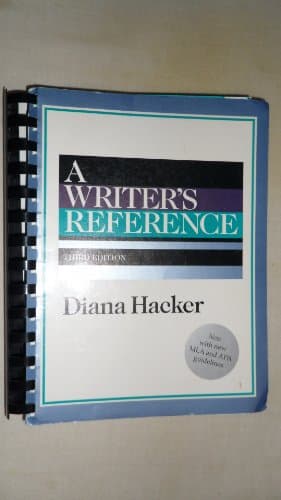 Book cover for A Writer's Reference by Diana Hacker