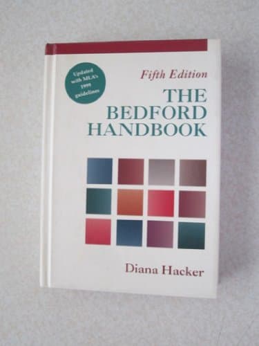 Book cover for The Bedford Handbook by Hacker, Diana