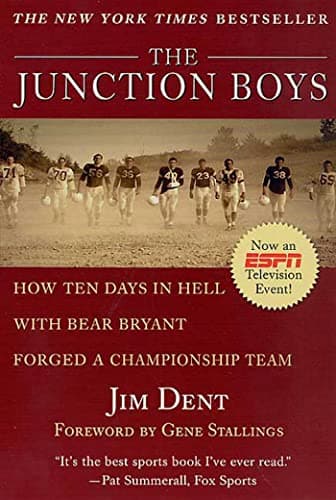 Book cover for The Junction Boys: How Ten Days in Hell with Bear Bryant Forged a Championship Team by Dent, Jim