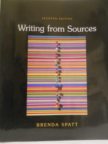 Book cover for Writing from Sources by Spatt, Brenda